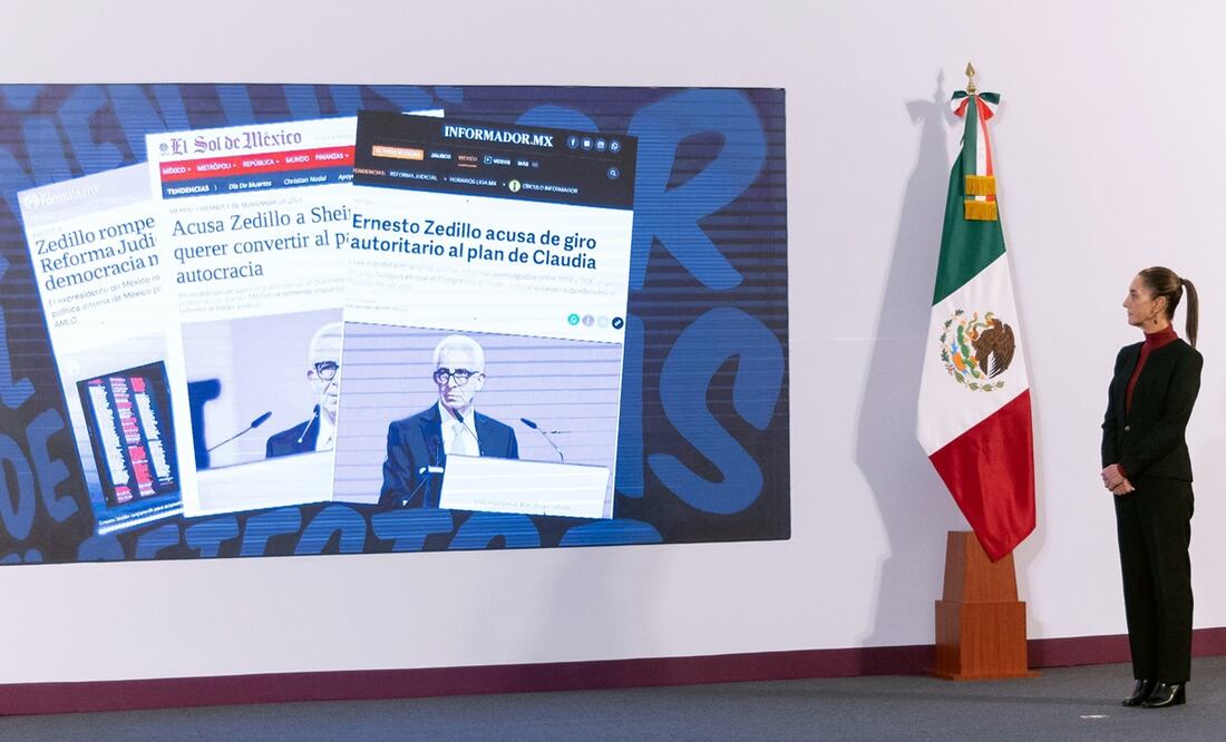 Conferencia presidencial del 04 de noviembre de 2024. Foto. Presidencia