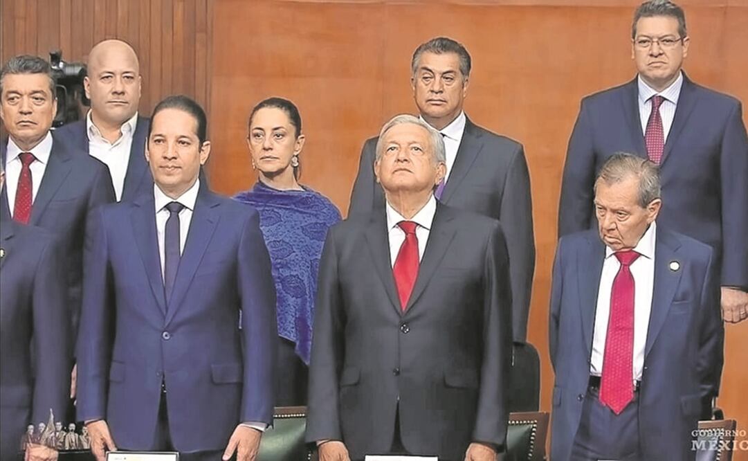 En este sexenio, en las conmemoraciones por la promulgación de la Constitución de 1917 la administración federal se encarga de asignar los lugares a quienes ocupan cada año la presidencia de la Cámara de Diputados. Foto: Archivo / EL UNIVERSAL