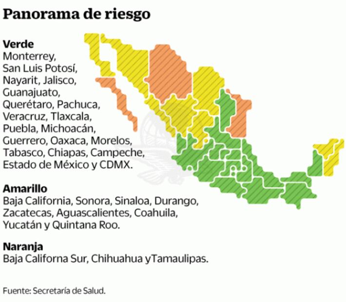 Alza en contagios impacta a color de semáforo Covid