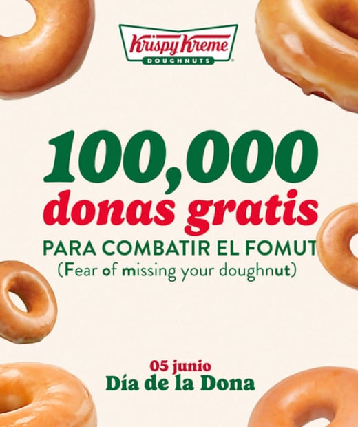 Las donas se caracterizan por su hoyo en medio del pan. Foto: Instagram @krispykrememexico