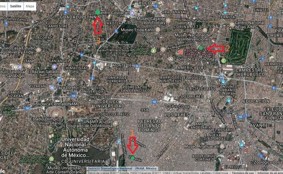 Se registran 3 sismos de baja intensidad en Coyoacán