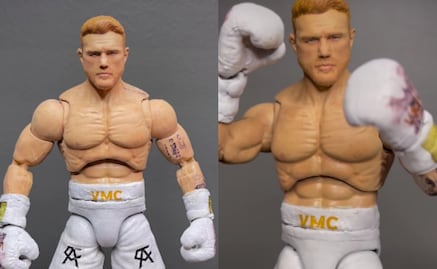 VIDEO: Artista crea con "pedaceria" figura de acción de Canelo Álvarez