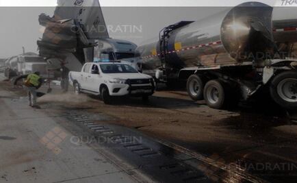 Se registra carambola en la México-Querétaro