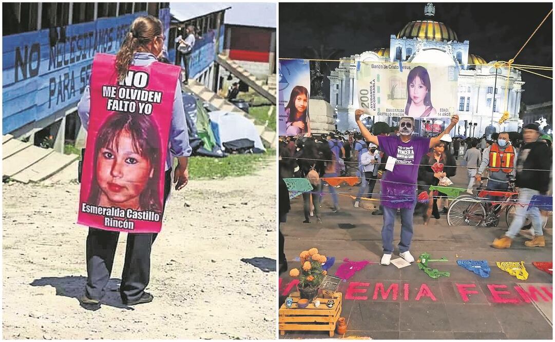 Desde que Esmeralda desapareció, su familia se ha dedicado a buscarla y a luchar por su memoria. Fotos: Especiales.