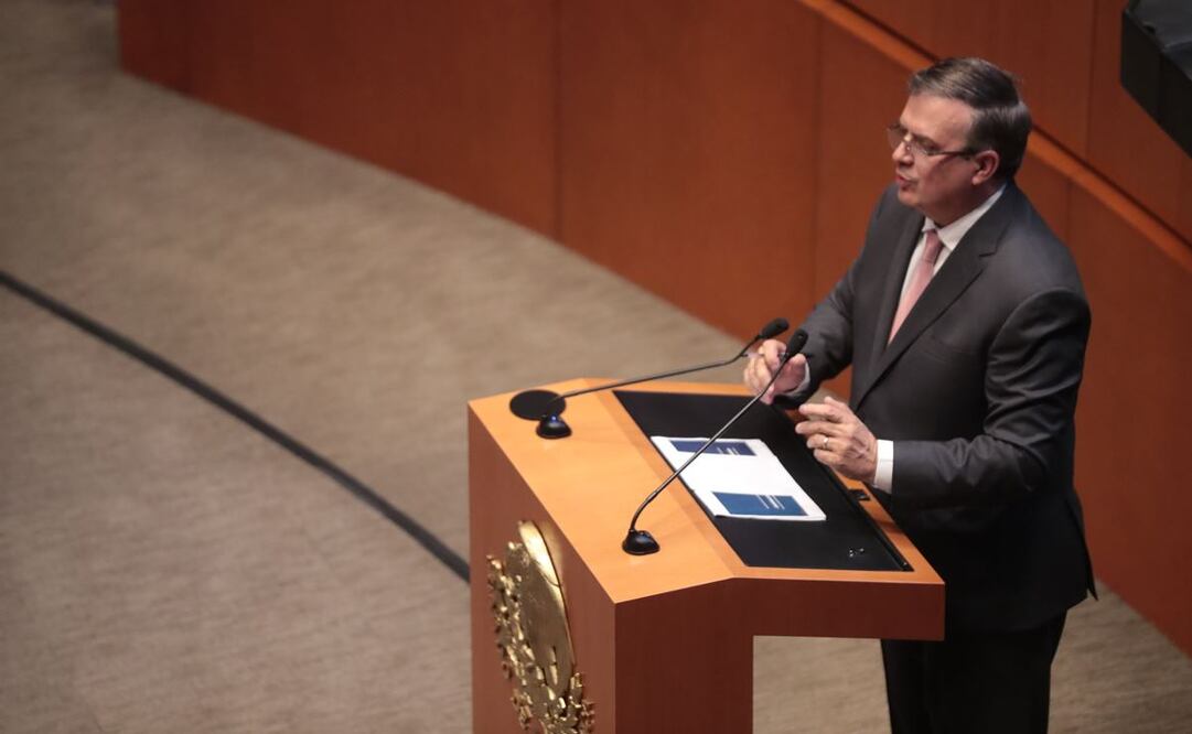 Comparecencia del canciller Marcelo Ebrard en el Senado / Foto: Ernesto Álvarez. EL UNIVERSAL 