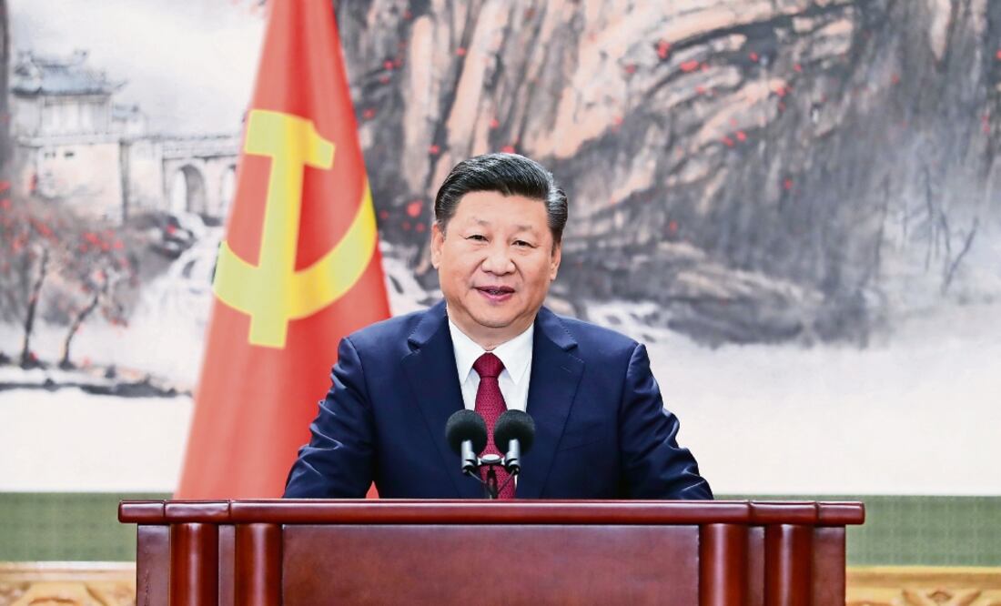 El presidente Xi Jinping, al pronunciar su discurso tras ser confirmado para un segundo periodo como secretario general del Partido Comunista Chino Foto: Ilustrativa. XINHUA