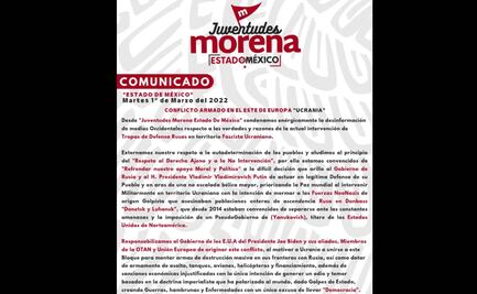 Embajada de Rusia en México agradece apoyo de jóvenes afines a Morena y desata polémica