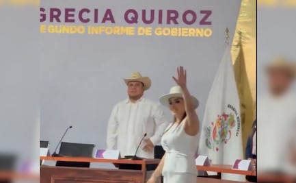 Grecia Quiroz recuerda a Carlos Manzo durante su segundo informe en Uruapan, Michoacán; “exigir justicia no significa venganza", dice