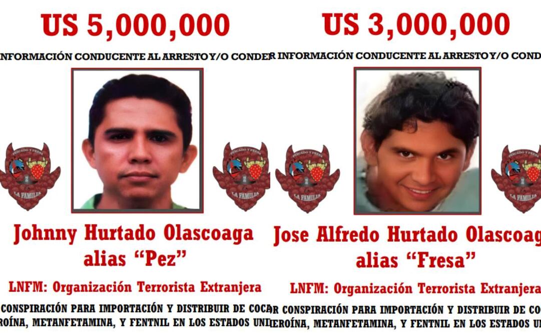 Johnny Hurtado Olascoaga "El Pez" y José Alfredo Hurtado Olascoaga "El Fresa". Foto: Captura