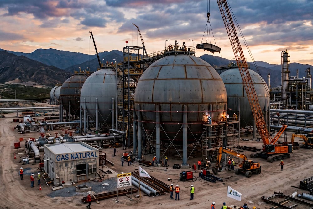 Infraestructura gasífera, clave para responder a la demanda. Foto: Generada con IA