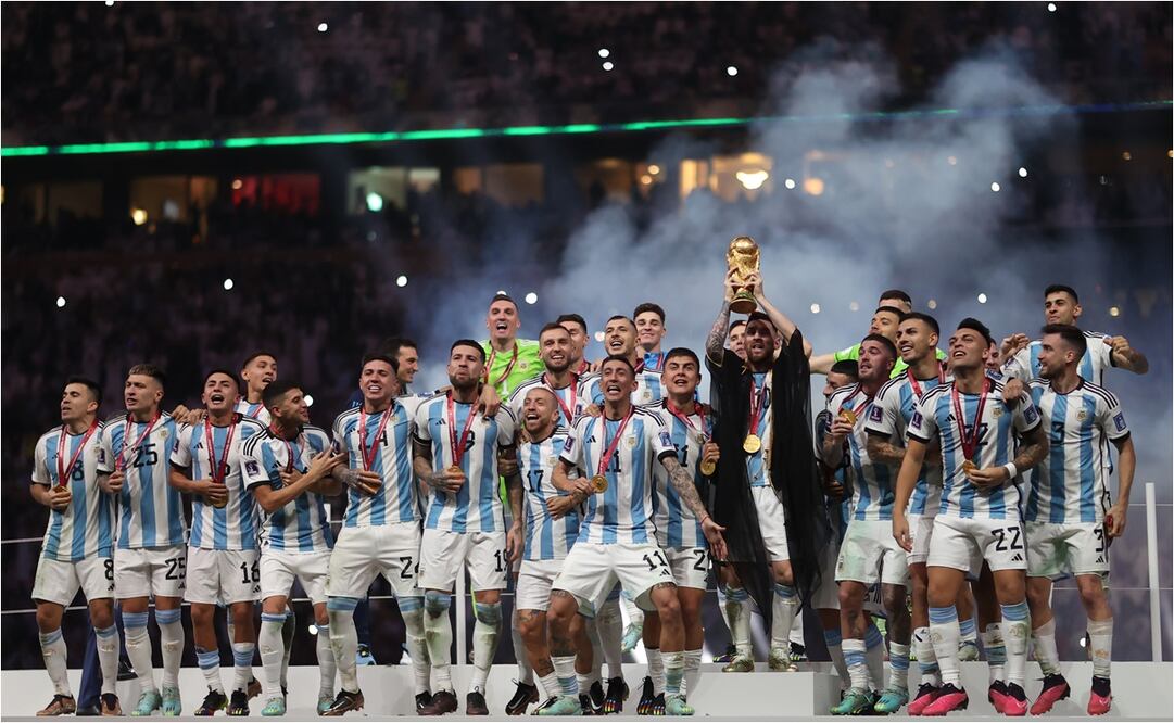 Los argentinos obtuvieron su tercera estrella mundialista. FOTO: EFE