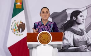 La presidenta Claudia Sheinbaum en la “Mañanera del Pueblo” del 16 de julio de 2026 en Palacio Nacional. Foto: Hugo Salvador/ EL UNIVERSAL