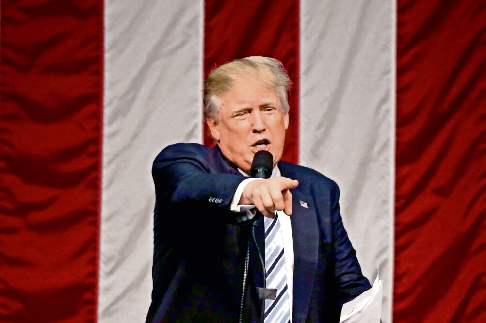 Donald Trump, candidato republicano a la Casa Blanca, el sábado pasado en Fairfield, Connecticut 