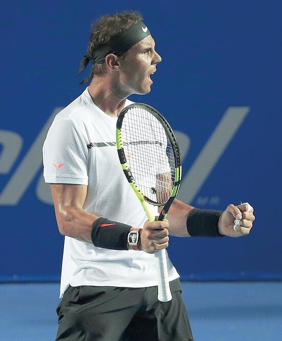 Rafa se mostró implacable y le fue retribuida su entrega (JOSÉ MÉNDEZ. EFE)