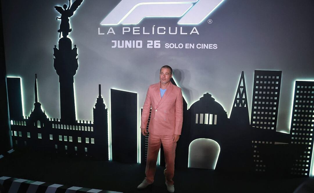 Brad Pitt en la Ciudad de México presenta la película "F1". Foto : Fernanda Rojas/EL UNIVERSAL.