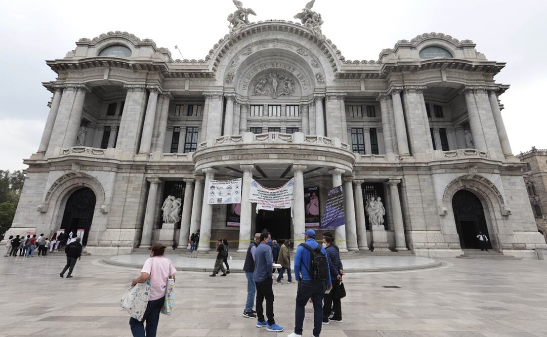 El Palacio de Bellas Artes se mantiene con aforo reducido. Foto: Berenice Fregoso/ EL UNIVERSAL