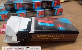 Aseguran en el AICM más de un millón de cigarrillos ilegales procedentes de Taiwán; se hacían pasar por "mercancía diversa"