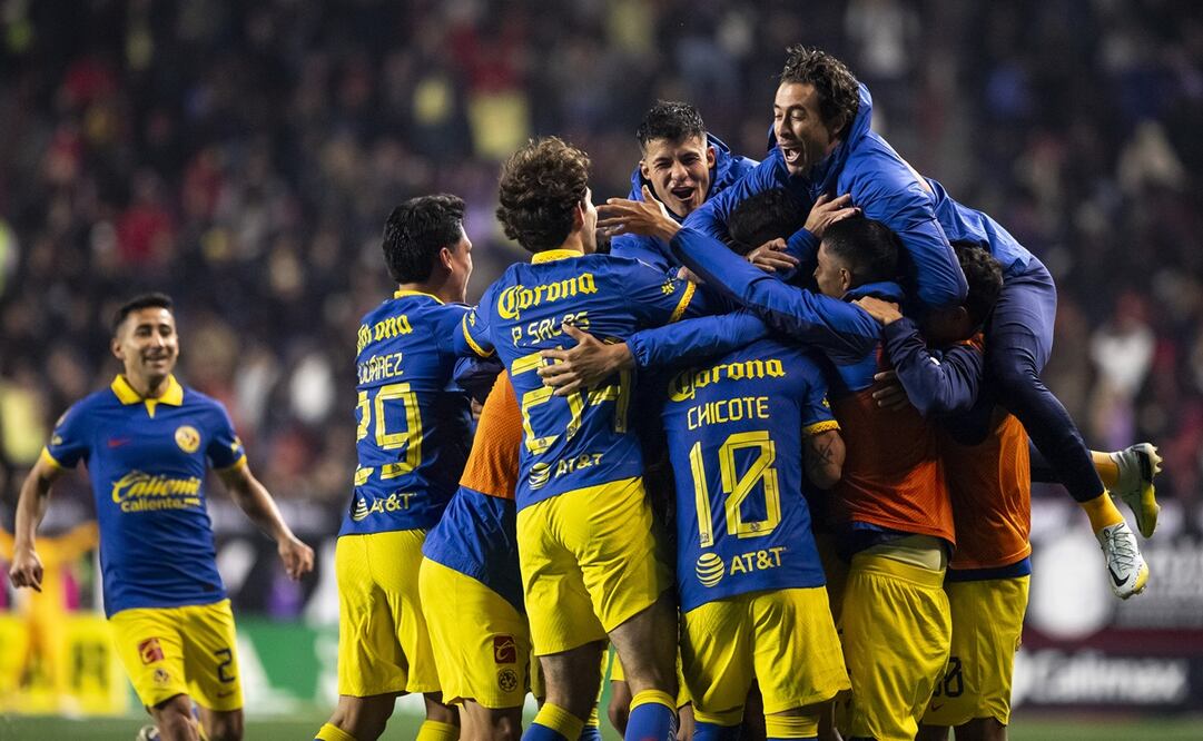 Jugadores del América en festejo de gol durante la primera jornada del Clausura 2024 - Foto: Imago7