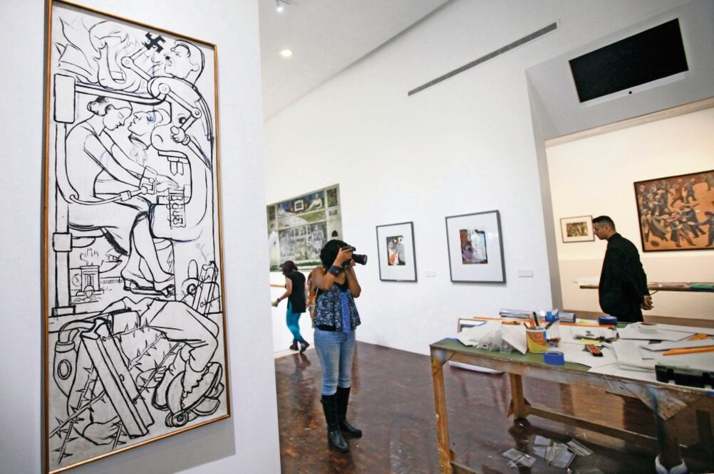 La obra La Nueva Libertad (1933) se exhibió en 2016, en la exposición Diego Rivera: revisiones de Norteamérica, en el Museo Mural Diego Rivera de la capital. Foto: ARCHIVO ELUNIVERSAL