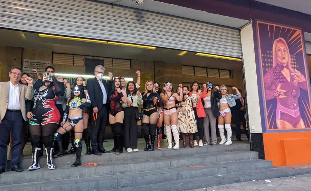 “La lucha no solo es en el ring” fue realizado por la artista oaxaqueña Mari Mariel. Foto: ONU México