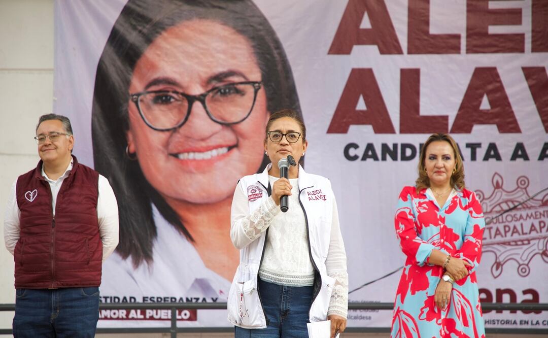 Aleida Alavés se compromete a combatir “con toda la fuerza de la ley” amenazas a la salud de los jóvenes de Iztapalapa. Foto: Omar Díaz