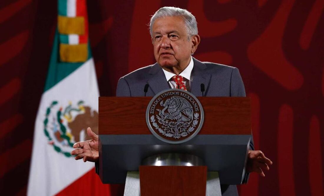 En Palacio Nacional, el presidente AMLO manifestó que el caso de la Guardería ABC “da muchísimo coraje”. Foto: Diego Simón Sánchez/EL UNIVERSAL