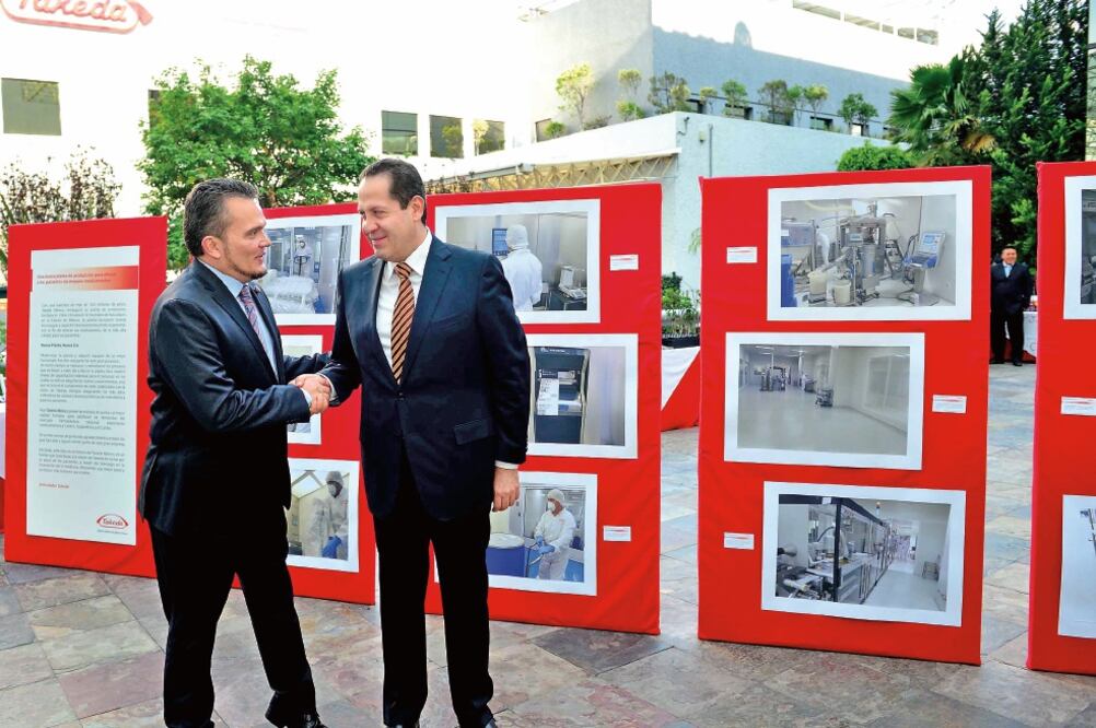 En la farmacéutica Takeda, Eruviel Ávila informó que hospitales generales del estado son los tres mejores evaluados por la Secretaría de Salud federal (ESPECIAL)