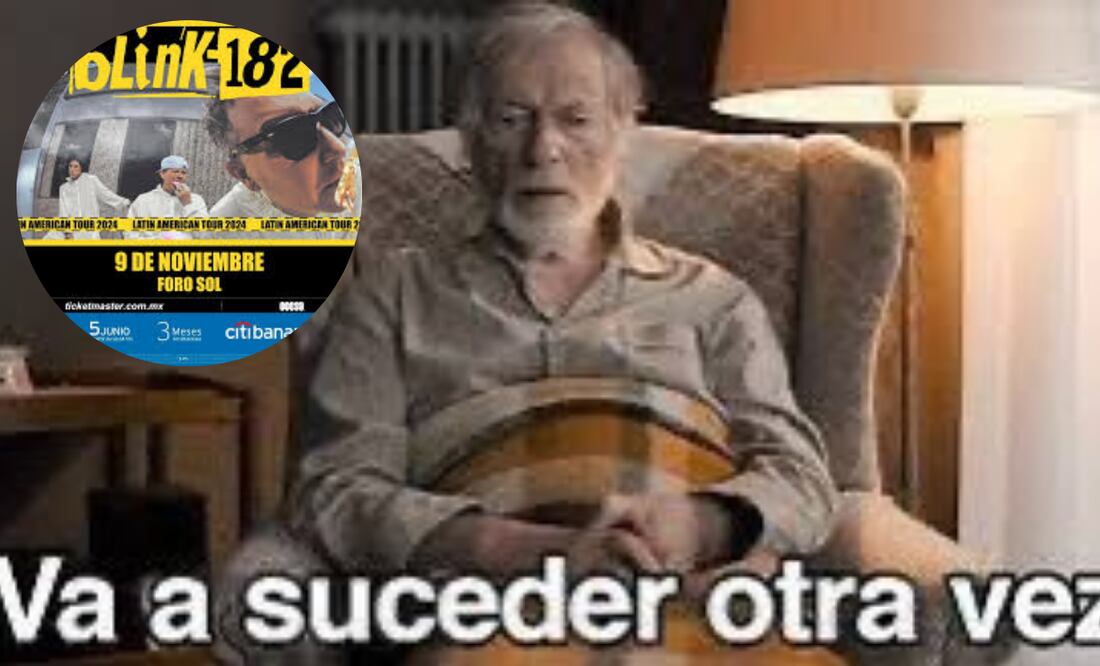 Blink-182 regresará ala Ciudad de México y con memes los internautas reaccionan asi.
Foto: Captura de pantalla