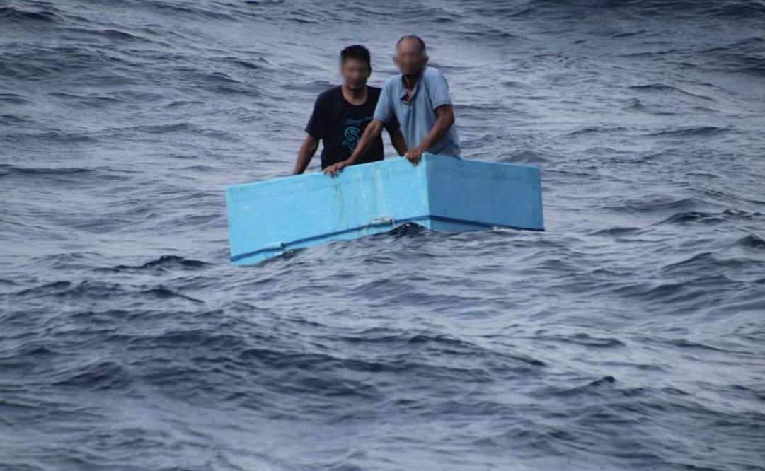 Rescate de pescadores en Chiapas. Foto: Especial