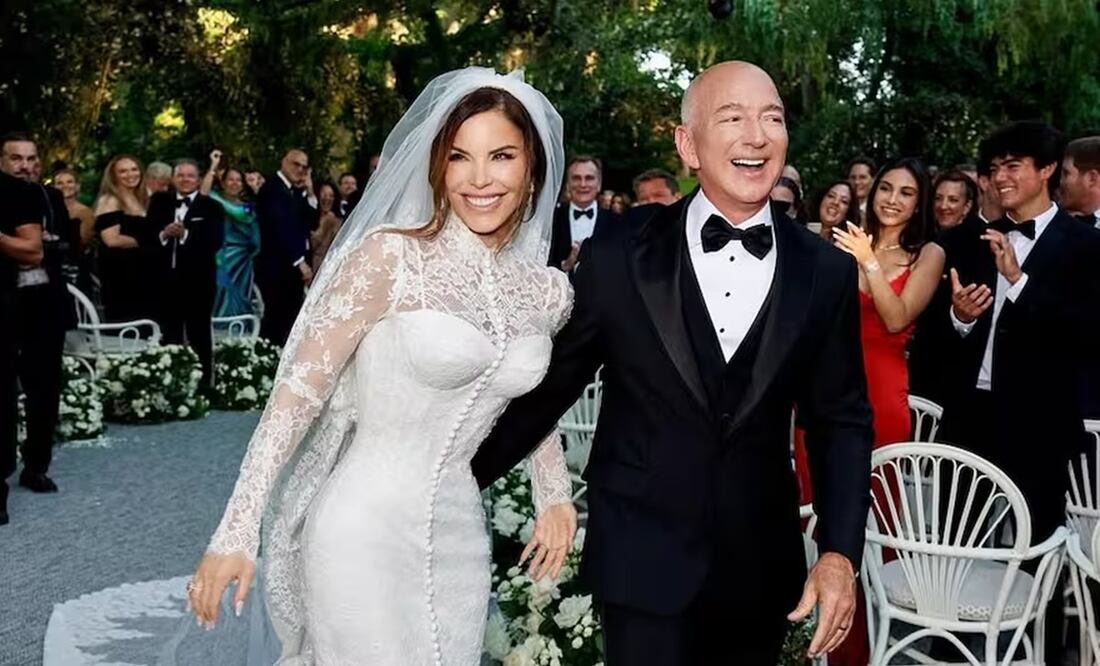 Jeff Bezos y Lauren Sánchez. Foto: tomada de Instagram