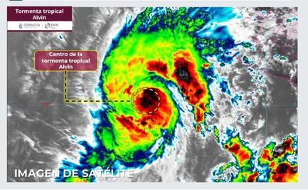 Tormenta tropical "Alvin" se intensifica; estos son los estados afectados en su trayectoria