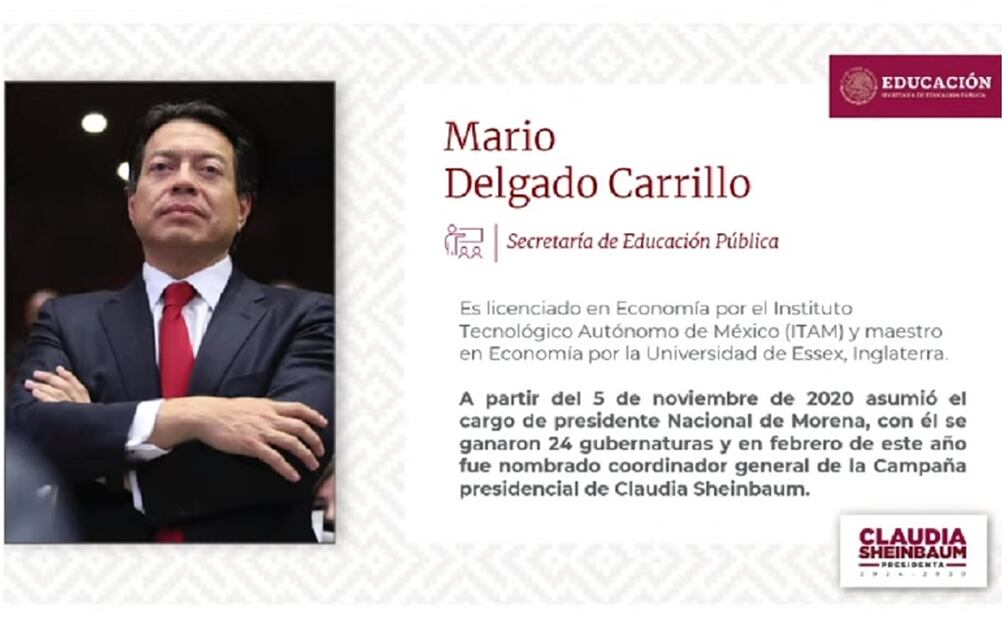 Mario Delgado- secretario de Educación. Foto: Captura de Pantalla