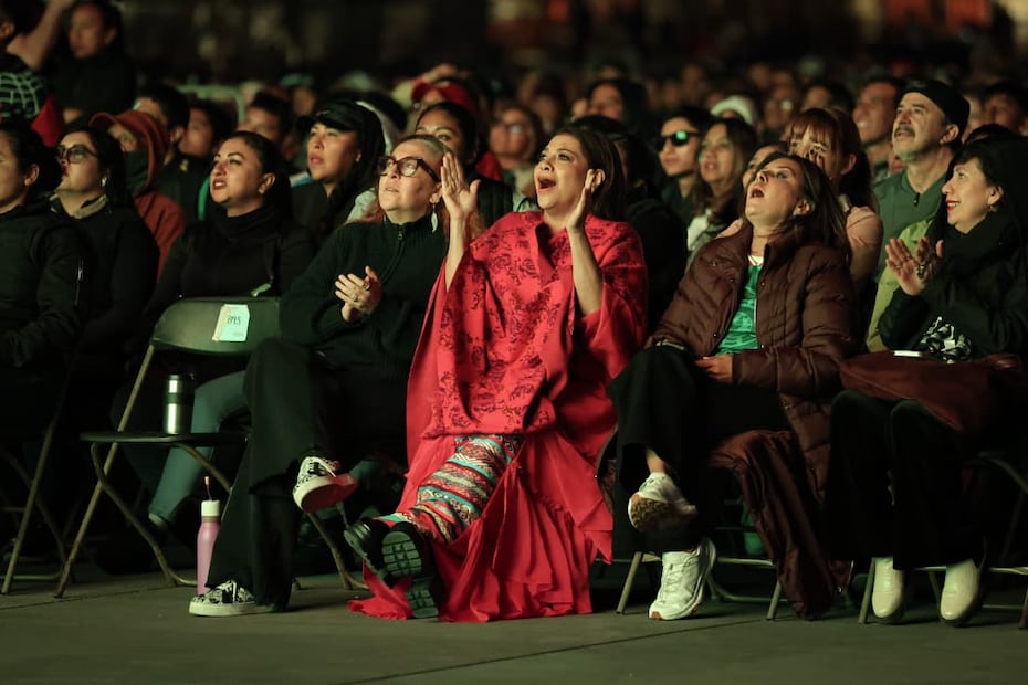 La jefa de Gobierno, Clara Brugada, presencia el partido amistoso entre México y Portugal. (Foto: Luis Camacho/ EL UNIVERSAL)