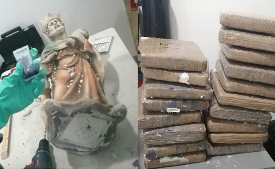 Las figuras tenían un peso bruto aproximado de 31 kilogramos y 18 kilogramos respectivamente / Especial