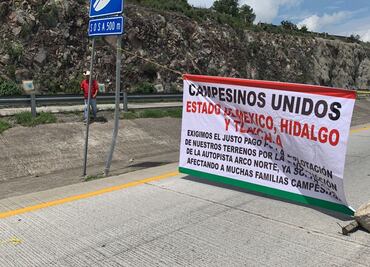 Ejidatarios bloquean Arco Norte por incumplimiento de indemnización; afecta tránsito hacia Querétaro