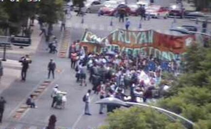 Tres manifestaciones afectan la circulación en CDMX