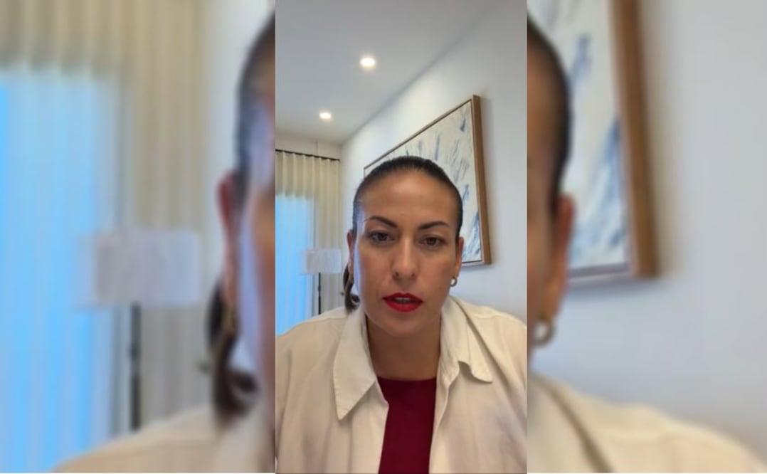 Milena Quiroga Romero señaló que solicitará un peritaje especializado al video relacionado con la colocación de mantas y mensajes en su contra. Foto: Especial