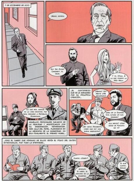 Mario Vargas Llosa protagoniza su propia historia en cómic