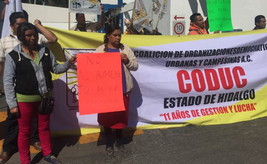 Reclaman también en Hidalgo por alza a gasolinas