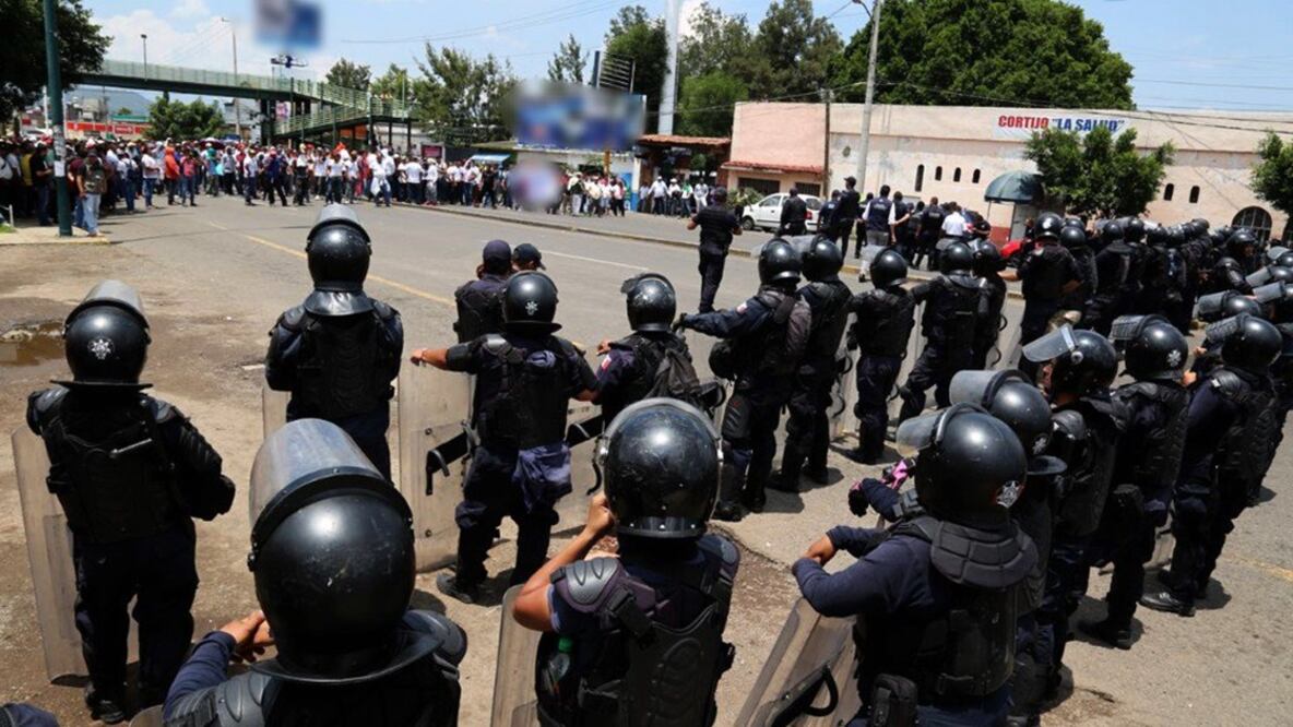 Habitantes se manifestaron en Morelia para exigir la liberación de Ulises Sánchez Garibay, alias “El Inge” (Foto: tomada de Twitter @MICHOACANSSP)