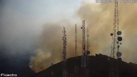 Continúa combate a incendios en Sierra Guadalupe en Edomex
