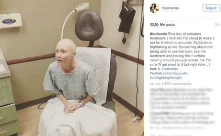 Shannen Doherty inicia terapia de radiación