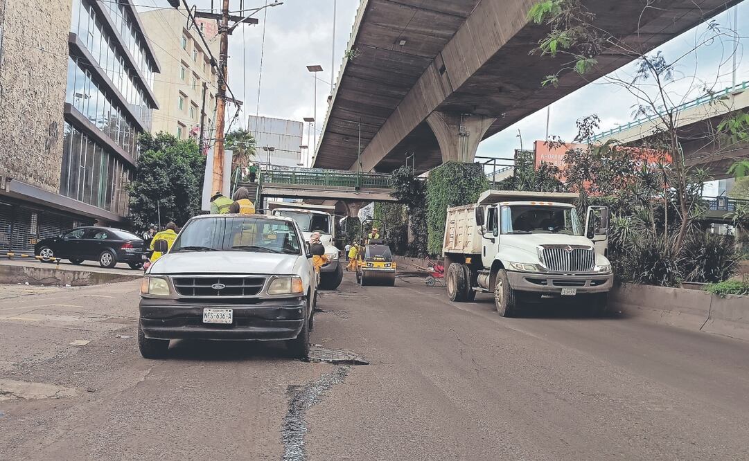Las reparaciones fueron parciales y limitadas a ciertos puntos sobre un tramo de apenas 50 metros. Foto: de Gisela González Granados. EL UNIVERSAL