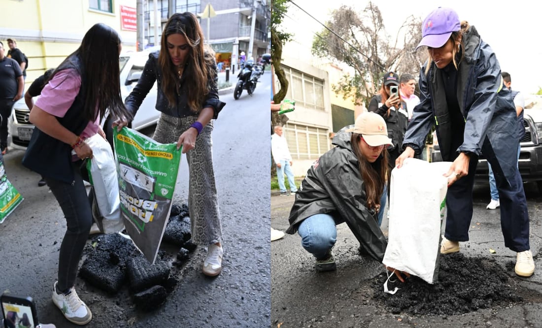 Alessandra Rojo de la Vega invita a vecinos de la alcaldía Cuauhtémoc a participar en el programa "Bacheale".
Foto: Especial.