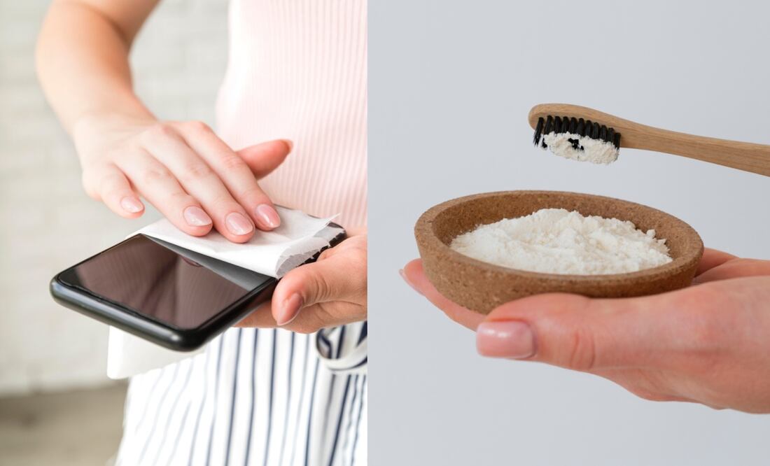 Prueba este hack con bicarbonato de sodio para limpiar tu celular. Foto: Especial