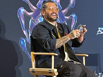 Presentan "Blue Beetle", el superhéroe mexicano, en medio de panorama oscuro por la huelga de actores