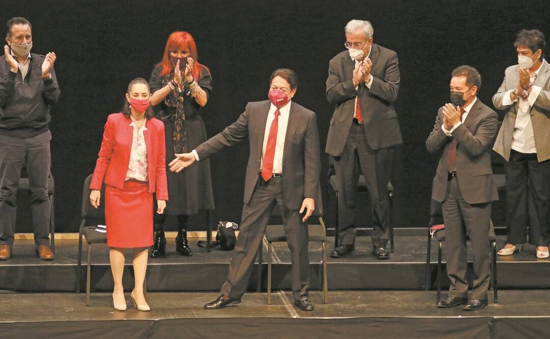 El 1 de julio pasado, en el Auditorio Nacional, durante el tercer aniversario de que Morena ganó la Presidencia, Claudia Sheinbaum fue ovacionada con gritos de: “¡Presidenta, presidenta!”. Foto: ARCHIVO EL UNIVERSAL