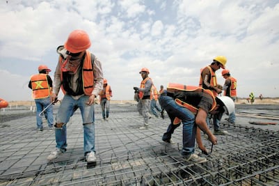 La industria de la construcción cae 2% en inicio de año