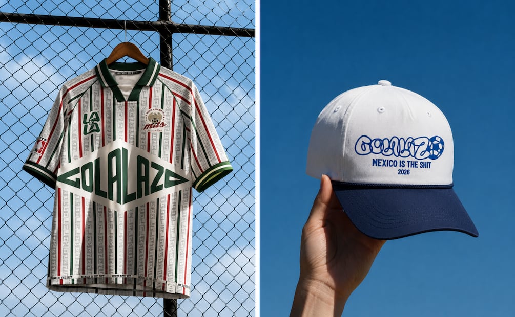 Una jersey y una gorra para llevar la vibra mundialista. Foto: Cortesía Mexico is the Shit