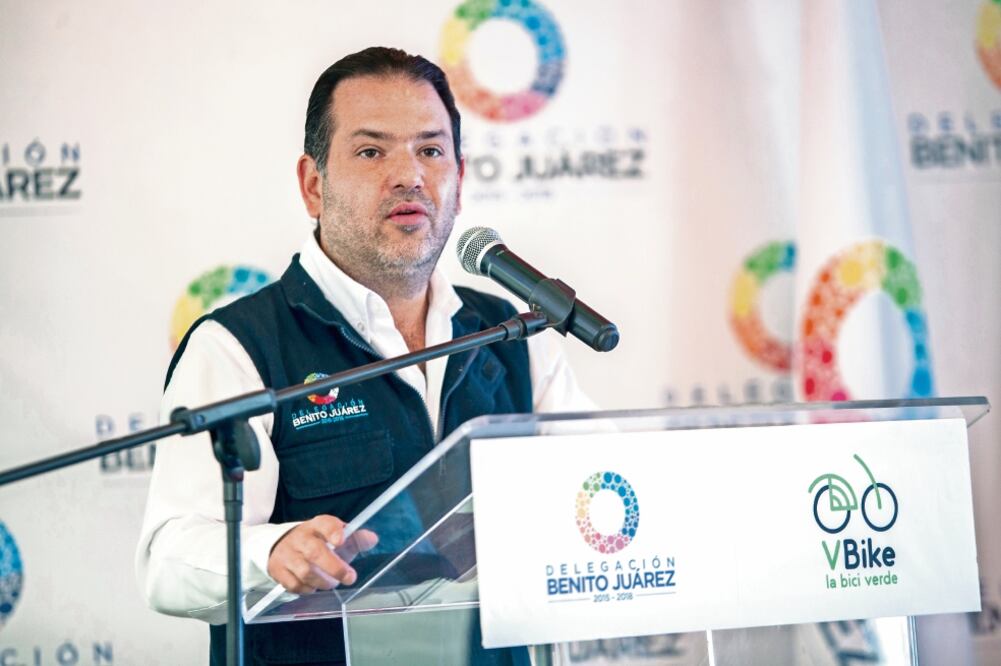 Antes de dejar el frente de la delegación Benito Juárez, Christian von Roehrich presentó la etapa piloto de un programa de préstamo de bicicletas públicas mediante una App con 500 unidades que circularán por la demarcación (CAMILA MATA. EL UNIVERSAL)